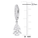 2 1/10 CT TGW Lab Grown Diamond Huggie Charm Earrings in 14K White Gold
