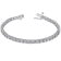 1/4 CT TW Diamond Tennis Bracelet in Sterling Silver