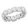 4 CT TGW Cubic Zirconia Heart Eternity Ring in Sterling Silver