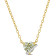 3/4 CT TGW Prasiolite and Diamond Accent Heart Swirl Necklace in Yellow
Plated Sterling Silver