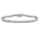 1/4 CT TW Diamond Tennis Bracelet in Sterling Silver