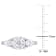 3 CT TGW Created Moissanite 3-Stone Ring in Sterling Silver