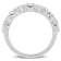5/8 CT TW Diamond Semi-Eternity Ring in 14K White Gold