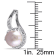 9-9.5 MM Pink Freshwater Cultured Pearl Earrings with Diamond Accent in
Sterling Silver