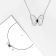 1/6 CT TGW Created Blue Sapphire Butterfly Necklace with Chain in
Sterling Silver