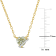 3/4 CT TGW Prasiolite and Diamond Accent Heart Swirl Necklace in Yellow
Plated Sterling Silver