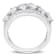 2 1/4 CT TGW Created White Sapphire Open Wide Band Ring in Sterling Silver