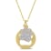 1/10ctw Diamond Dog Paw Pendant with Chain in 18K Yellow Gold Over
Sterling Silver