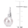 9-9.5MM Freshwater Cultured Pearl and 1/7 CT TGW Cubic Zirconia Earrings
in Sterling Silver