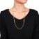 Link Station Necklace in 14K Gold Over Sterling Silver