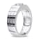 1/3 CT TGW CREATED WHITE SAPPHIRE MENS RING IN STERLING SILVER