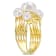 4-7.5MM Freshwater Cultured Pearl Coil Ring in Yellow Plated Sterling Silver