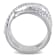 2 2/5 CT TGW White Topaz Crossover Split Shank Ring in Sterling Silver