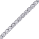 3 3/4 CT TGW White Topaz Tassel Bolo Bracelet in Sterling Silver