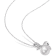 8.5-9MM Freshwater Cultured Pearl and Diamond Accent Bow Pendant with
Chain in Sterling Silver