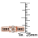 1 1/4 CTW Morganite and Smoky Quartz Ring in Rose Plated Sterling Silver