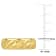 Men's 6mm Striped Wedding Band in 10K Yellow Gold