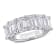 6 CT TW Lab-Grown Diamond Semi-Eternity Ring in 14K White Gold
