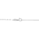 Bead Station Chain Necklace in Platinum, 18 in