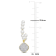 3.5-4MM Freshwater Cultured Pearl and 1/10 CT TW Diamond Drop Earrings
in 10K Yellow Gold