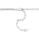 11 1/3 CT TGW Created White Sapphire Tennis Necklace in Sterling Silver