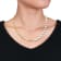 4.5-7.5 MM Freshwater Cultured Pearl Link Chain Necklace in 18K Yellow
Gold Over Sterling Silver