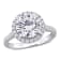 3 5/8 CT TW Lab-Grown Diamond Halo Engagement Ring in 14K White Gold