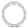 1/10 Ct TW Diamond Link Ring in Sterling Silver