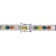 8 1/5 CT TGW Multi-Color Sapphire and 2 1/5 CT TDW Diamond Tennis
Bracelet in 18K White Gold