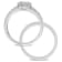 1/3 CT TW Diamond Pear Shape Cluster Bridal Set in Sterling Silver