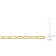 Paperclip Chain Necklace in 18k Yellow Gold Over Sterling Silver