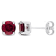 2 CT TGW Garnet Stud Earrings in Sterling Silver