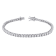 5 1/10 CT DEW Created Moissanite Tennis Bracelet in Sterling Silver