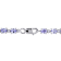 4 2/5 CT TGW Tanzanite and White Topaz Bracelet in Sterling Silver