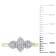 1/5ctw Diamond Marquise and Heart Shaped Cluster Ring in 18K Yellow Gold
Over Sterling Silver