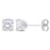 2 CT TGW Created White Sapphire Stud Earrings in Sterling Silver