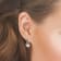 8-8.5MM Pink Freshwater Cultured Pearl Drop Earrings in 10K White Gold