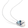 7-9MM Freshwater Cultured Pearl and 2 3/4 CT TGW Topaz and Sapphire
Pendant in Sterling Silver