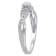 1/10 CT TGW Opal and Diamond Accent Infinity Ring in Sterling Silver