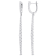 2 CT TW Diamond Cuff Line Earrings in 14K White Gold