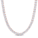 46 1/3 CT TGW Cubic Zirconia Tennis Necklace in Rose Plated Sterling Silver