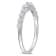 5/8 CT TGW Lab Grown Diamond Band in Platinum Plated Sterling Silver