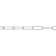 5MM Polished Paperclip Chain Bracelet in Sterling Silver