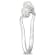 3-4MM Freshwater Cultured Pearl and 1/4 CT TGW Created White Sapphire
Swirl Ring in Sterling Silver