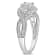 1/5 CT TW Diamond Vintage StyleRing in Sterling Silver