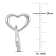 Double Heart Drop Earrings in Sterling Silver