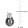 8-9MM Black Tahitian Cultured Pearl and Diamond Accent Swirl Stud
Earrings in Sterling Silver