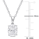 2 CT DEW Created Moissanite Solitaire Pendant with Chain in Sterling Silver