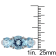 4 3/8 CT TGW Blue Topaz 3-Stone Ring in Sterling Silver