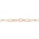 5MM Polished Paperclip Chain Bracelet in 18K Rose Gold Over Sterling Silver